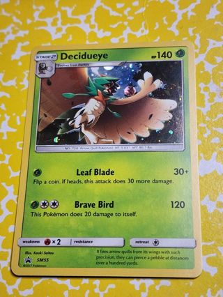 Pokemon Decidueye holo promo sm55