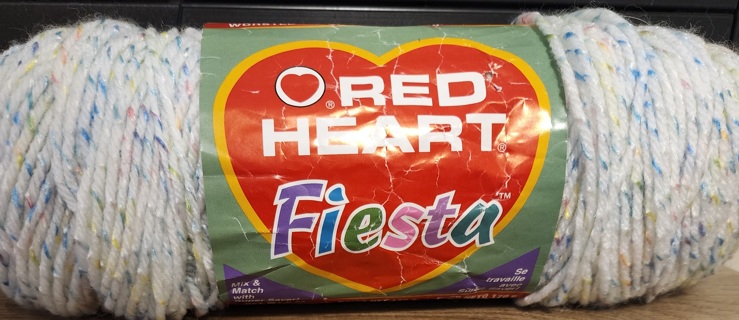 Red Heart Fiesta Yarn - weighs 5.3 ozs