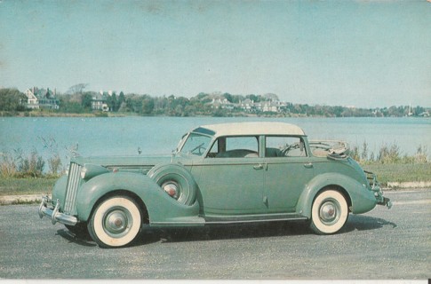 Vintage Unused Postcard: (z): 1939 Packard 12 Brunn Cabriolet