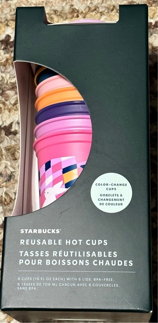 Easter Color Change Starbucks Hot Cups with Lids