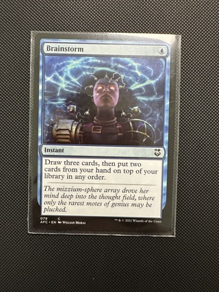 Brainstorm Commander Magic the Gathering Card