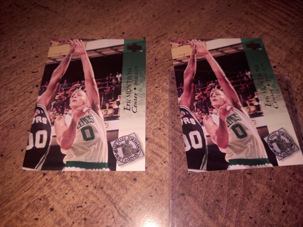 Two card lot basketball Eric Montross,R.i.p