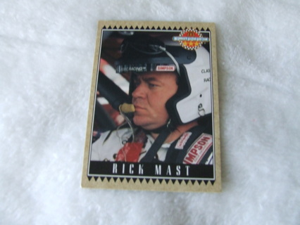 1992 Rick Mast NASCAR McDonald's Maxx Racing Card #27