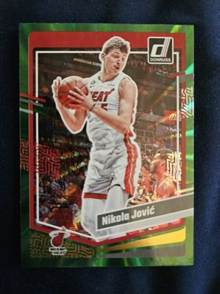 2023-24 Donruss Holo Green Laser Nikola Jovic