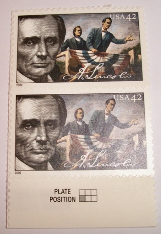 Scott #4382, A. Lincoln, 2 Useable 42¢ US Postage Stamps