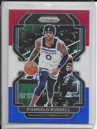 D'Angelo Russell 2021-22 Prizm Prizms Red White & Blue #52