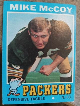 1971 T.C.G. MIKE McCOY GREEN BAY PACKERS FOOTBALL CARD# 248