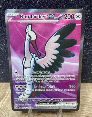 NM Bombardier Ex Textured Full Art Scarlet and Violet Pokemon card