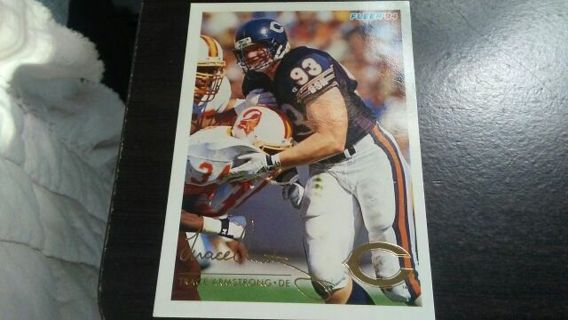 1994 FLEER TRACE ARMSTRONG CHICAGO BEARS FOOTBALL CARD# 55