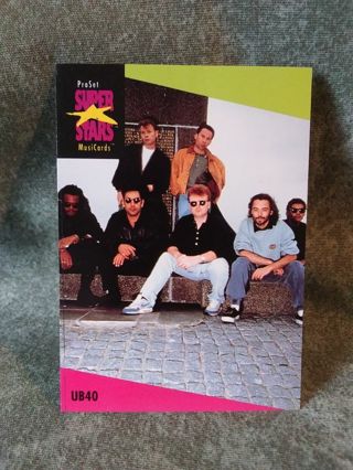 Pro Set Super Star Music Trading Card Ub40