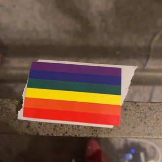 Pride flag sticker 