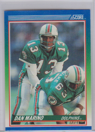 QB - Dan Marino, 1990 Score Card #13, Miami Dolphins,  (EL2)