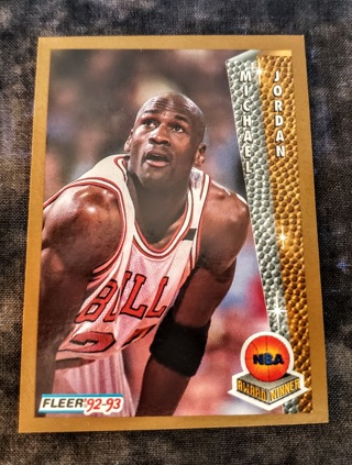 1992-1993 Michael Jordan Fleer NBA Award Winner Chicago Bulls #246