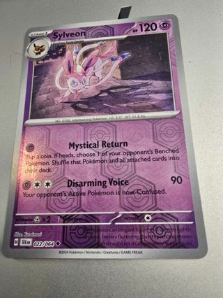 Pokemon Sylveon reverse holo card 022/064