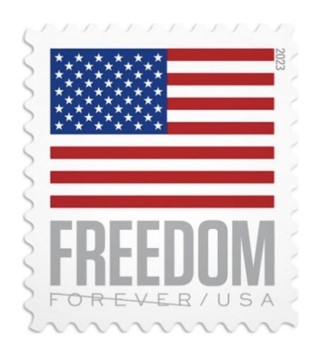 200 U.S. Flag Freedom Forever Postage Stamps 