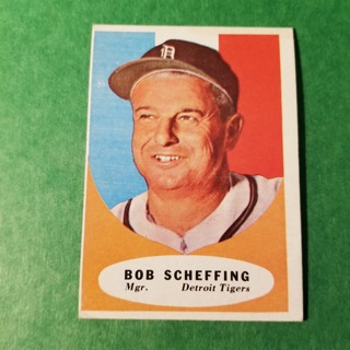 1961 - TOPPS EXMT - NRMT BASEBALL - CARD NO. 223 - BOB SCHEFFING  MGR. - TIGERS