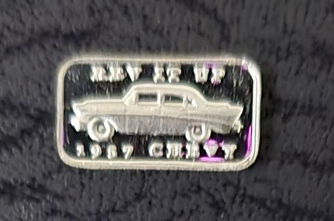 One Gram Rev It Up 1957 Chevy .999 Fine Silver Bar