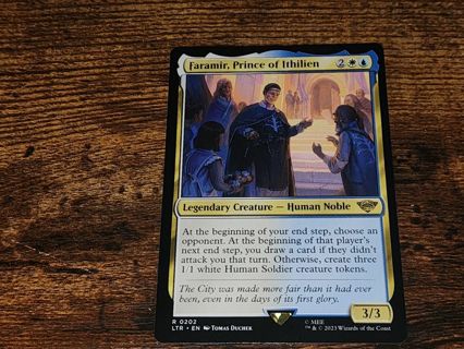 Magic the gathering mtg Faramir Prince of Ithilien rare card Lord of the rings