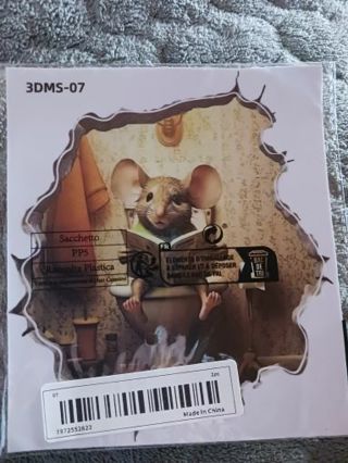 Mouse hole decal