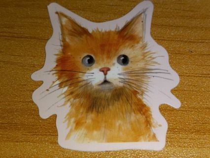 Cat Cute one new nice vinyl lab top sticker no refunds regular mail high quality!