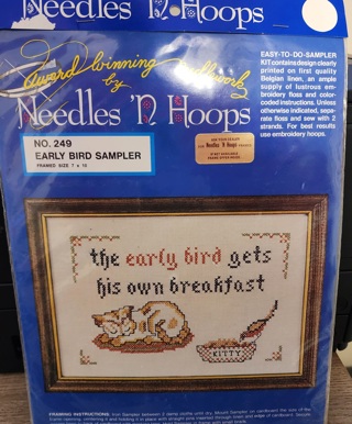 NEW - Needles 'N Hoops - Stamped Cross Stitch Kit