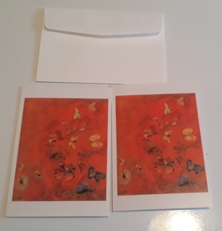 2 Butterfly Notecards with Envelopes