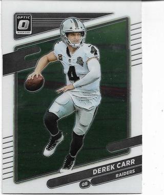 2021 DONRUSS OPTIC DEREK CARR CARD