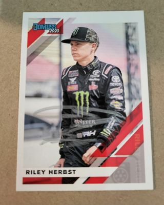 Nascar Riley Herbst autographed card