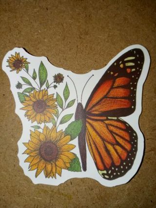 Butterfly Cool new vinyl lap top sticker no refunds regular mail very nice quality