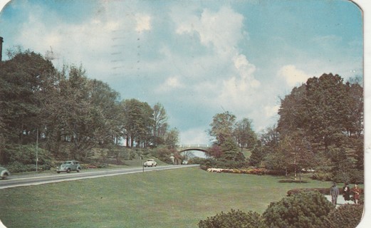 Vintage Used Postcard: d: 1960 Eden Park, Cincinnati, OH