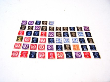 Great Britain Postage Stamps Used/Cancelled Set of 55