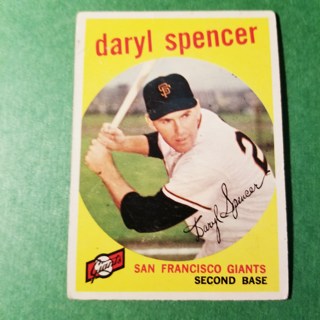 1959 - TOPPS BASEBALL CARD NO. 443 - DARYL SPENCER - GIANTS