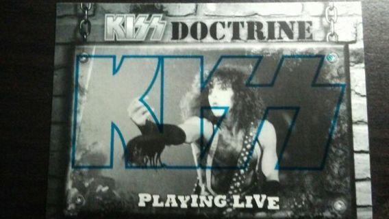 2009 KISS CATALOG/PRESSPASS- KISS DOCTRINE-PLAYING LIVE- BLUE EDITION TRADING CARD# 68