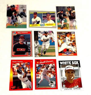 White Sox -9 Card Lot-Thomas,Raines,Alvarez,Crux,Thigpen