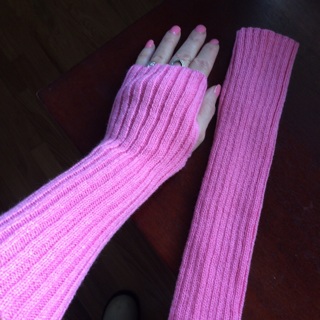 BN Knit Fingerless Long Gloves.