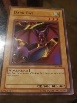 Yugioh card. Dark bat