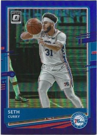 2020-21 DONRUSS OPTIC SETH CURRY PURPLE PRIZM REFRACTOR CARD