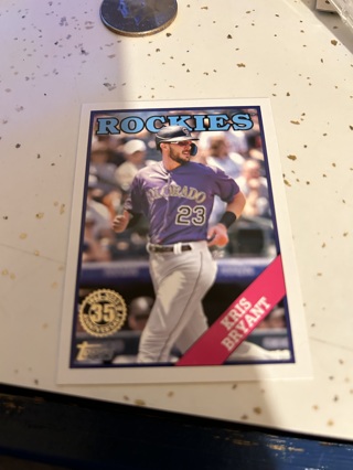 2023 topps 35th anniversary '88 style kris bryant