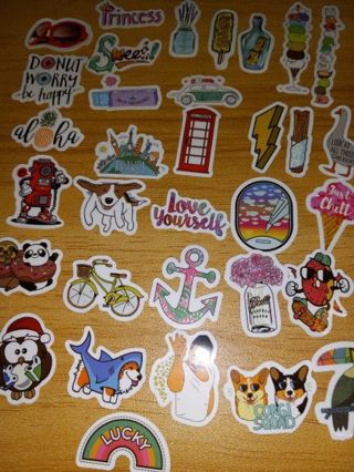 Cute 33 tiny vinyl stickers no refunds regular mail only win 2 or more get bonus