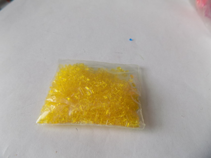 Small baggie yellow cooking crystals for crafts # 3