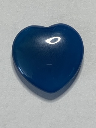 ❣HEALING STONE~#1~BLUE AGATE~HEART-SHAPED~FREE SHIPPING❣