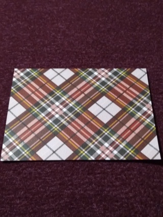 Holiday Plaid Notecard & Envelope