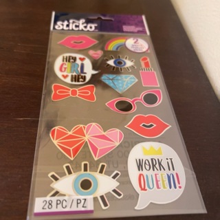 Sticko girl stickers / 2 sheets 