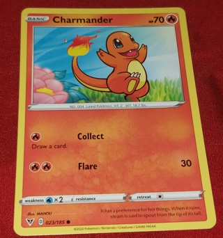 ⚡ Pokemon Card Charmander 023/185⚡70 HP Vivid Voltage