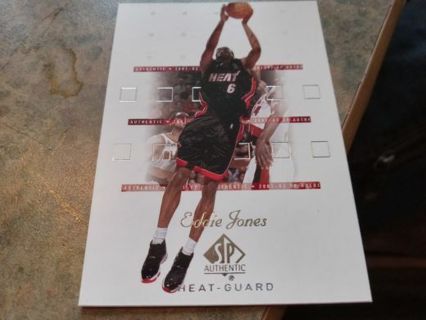 2002 UPPER DECK SP AUTHENTIC EDDIE JONES MIAMI HEAT BASKETBALL CARD# 46