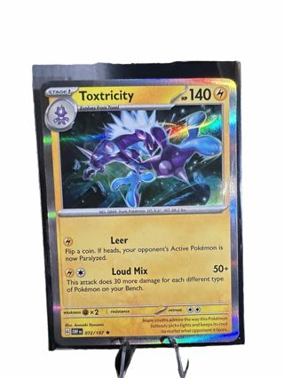 Pokemon TCG RARE Holo Toxtricity 072/197 Rare Obsidian Flames