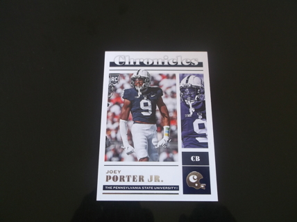 2023 Panini Chronicles Draft Picks  Joey Porter Jr.  card  #  6   penn state 