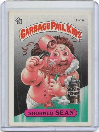 1986 TOPPS GARBAGE PAIL KIDS SHORNED SEAN CARD