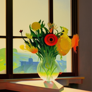 Listia Digital Collectible: Flowers in the Window