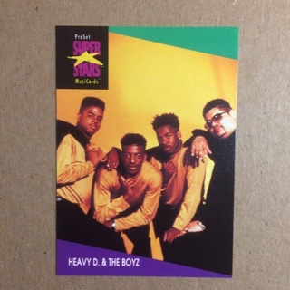 1991 ProSet Super⭐️Stars MusiCards | HEAVY D. & THE BOYZ | Card # 127